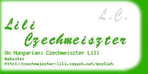 lili czechmeiszter business card